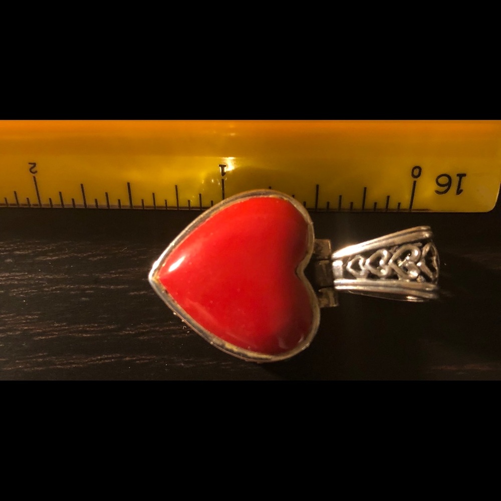 Reversible heart slide pendant